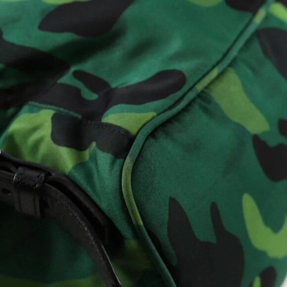 PRADA Backpack Nylon Green Silver Auth 129748V - Picture 3 of 16